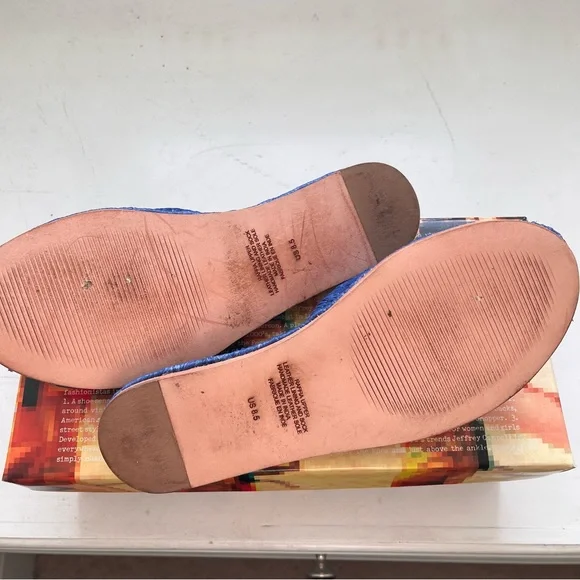 Woven blue sandals - Picture 3 of 5